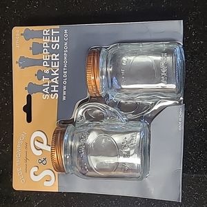 Mason Jar Salt & Pepper Shakers